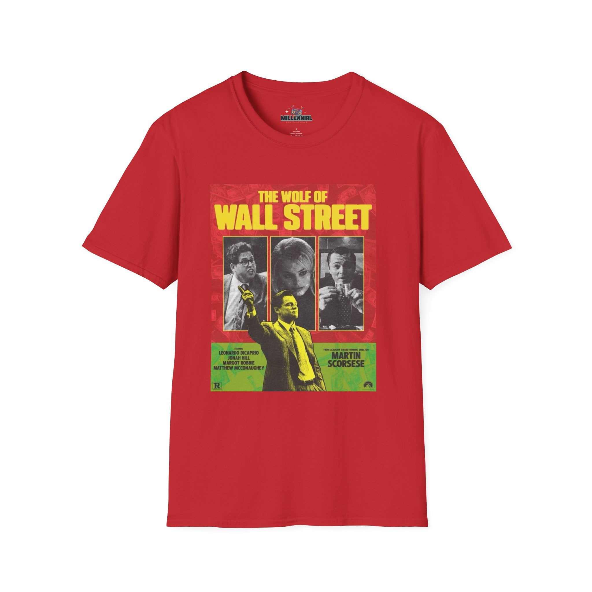 The Wolf of Wall Street T-Shirt – Bold & Iconic Movie Graphic Tee