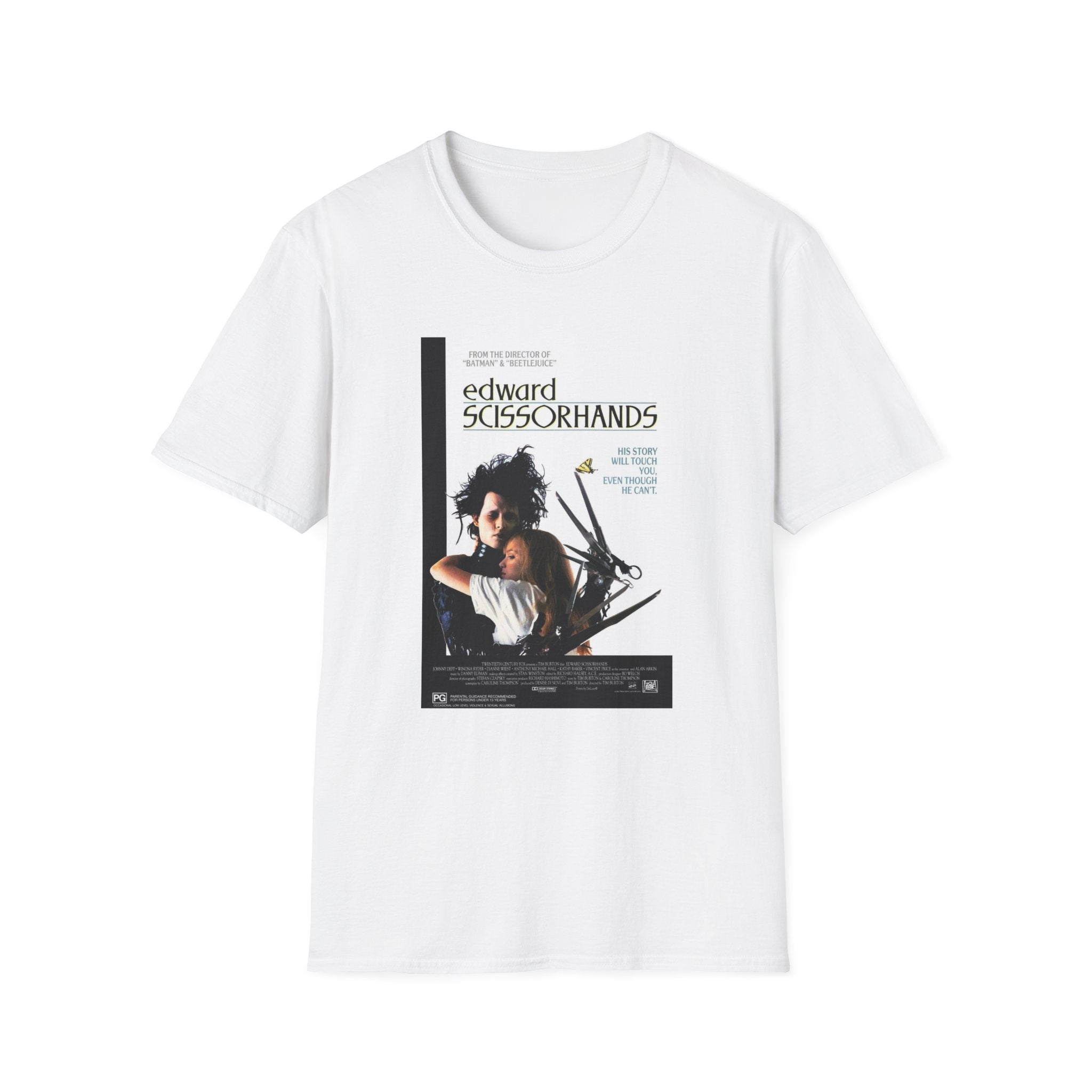 Edward Scissorhands Unisex Softstyle T-Shirt | Vintage Movie Tee | Perfect for Fans - Millennial Era Clothing