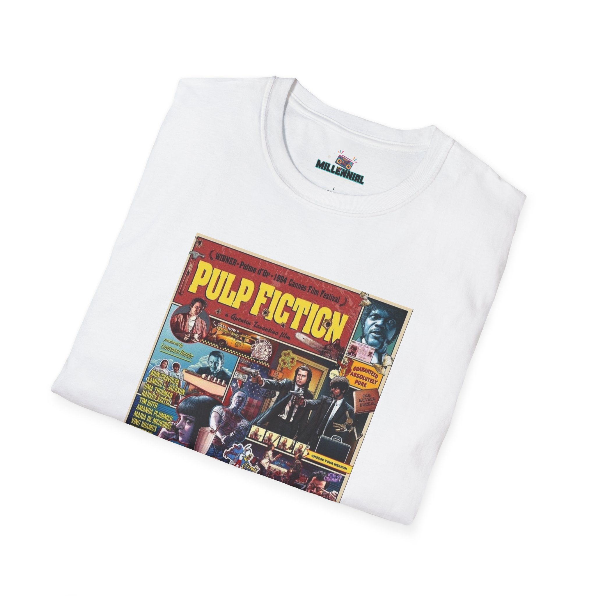Pulp Fiction T-Shirt – Vintage 90s Movie Graphic Tee - Millennial Era Clothing