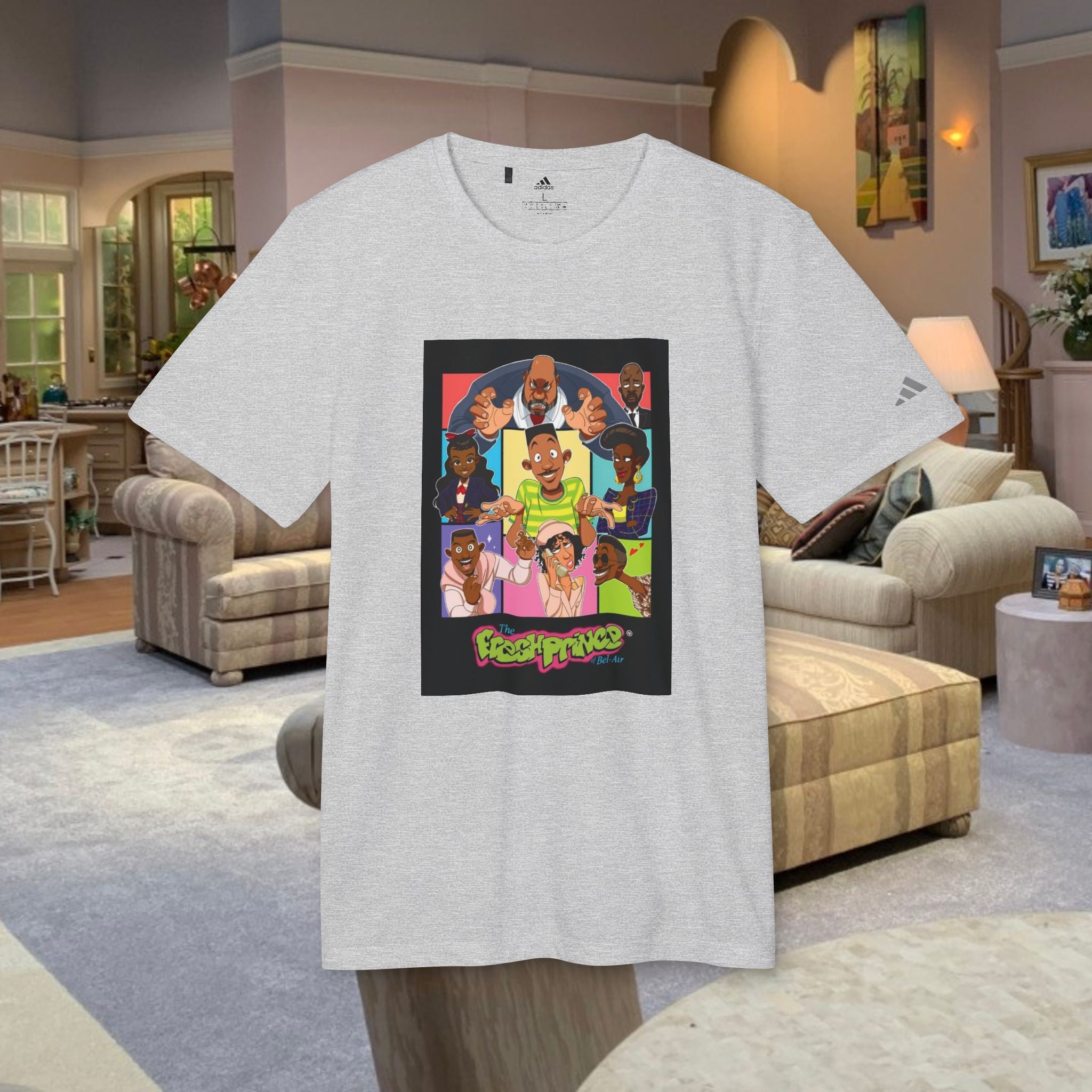 Fresh Prince of Bel-Air Graphic Tee – Adidas Collab - Millennial Era Clothing