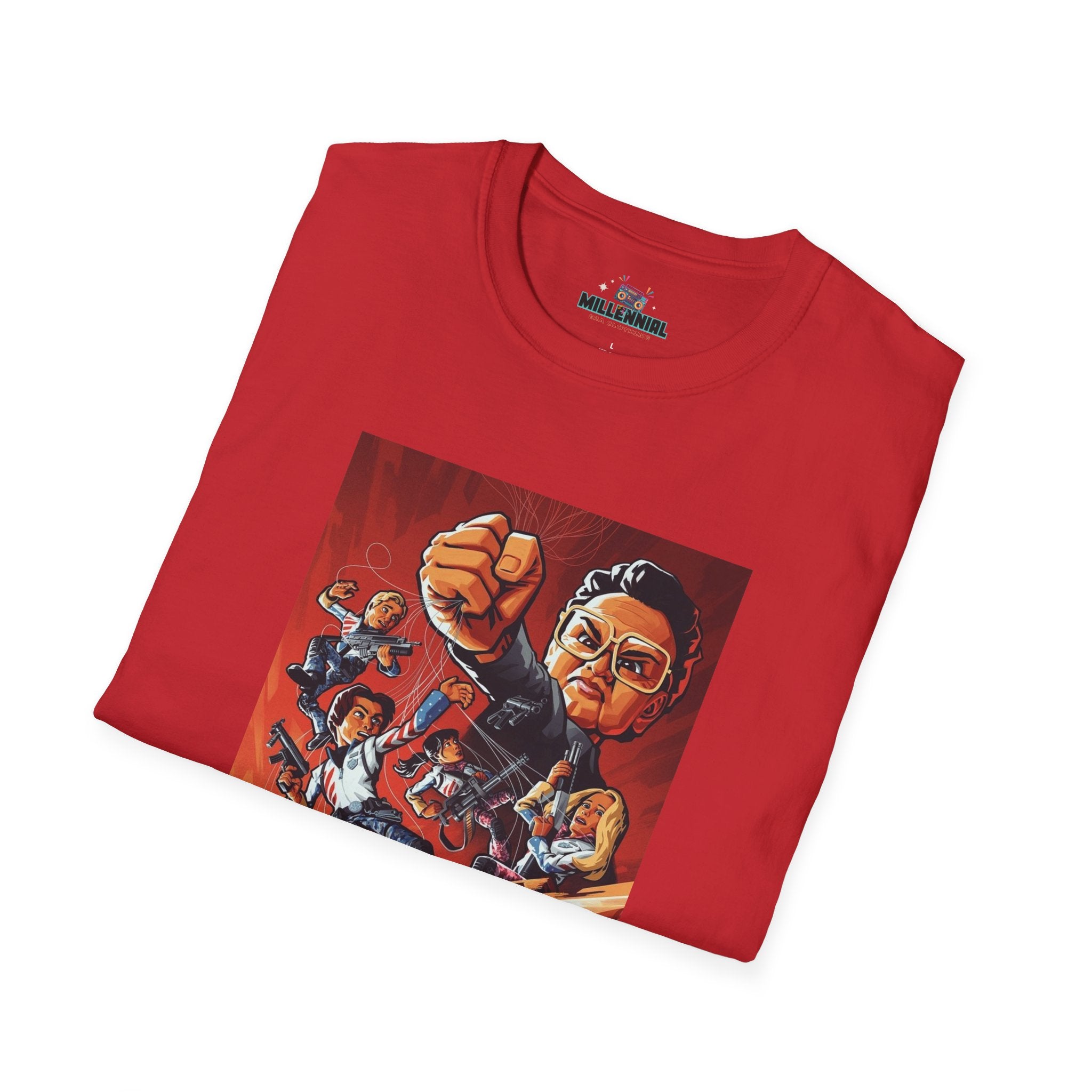 Team America Graphic T-Shirt – Bold & Nostalgic 2000s Movie Tee - Millennial Era Clothing