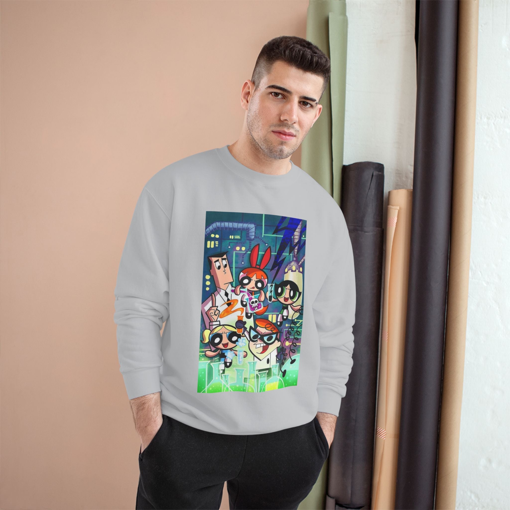 Powerpuff Girls x Dexter’s Laboratory Sweatshirt – Champion Collab - Millennial Era Clothing