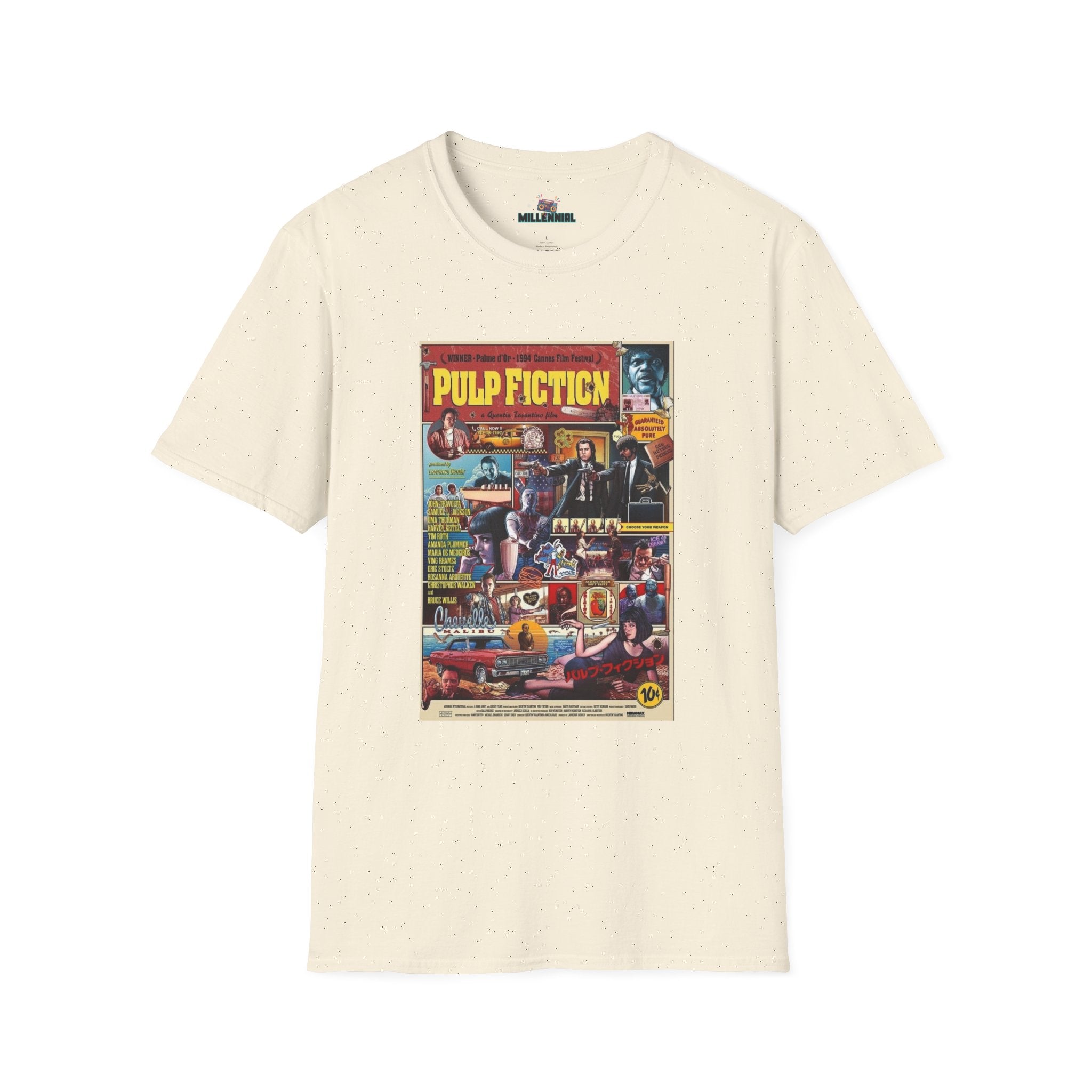 Pulp Fiction T-Shirt – Vintage 90s Movie Graphic Tee - Millennial Era Clothing