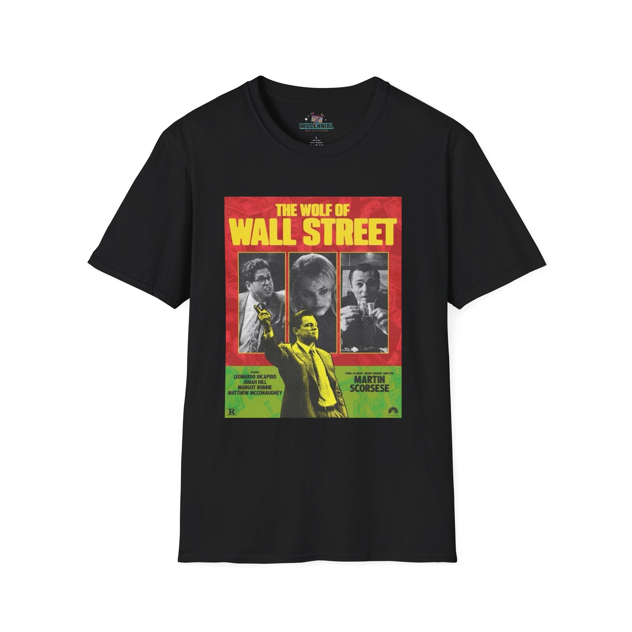 The Wolf of Wall Street T-Shirt – Bold & Iconic Movie Graphic Tee
