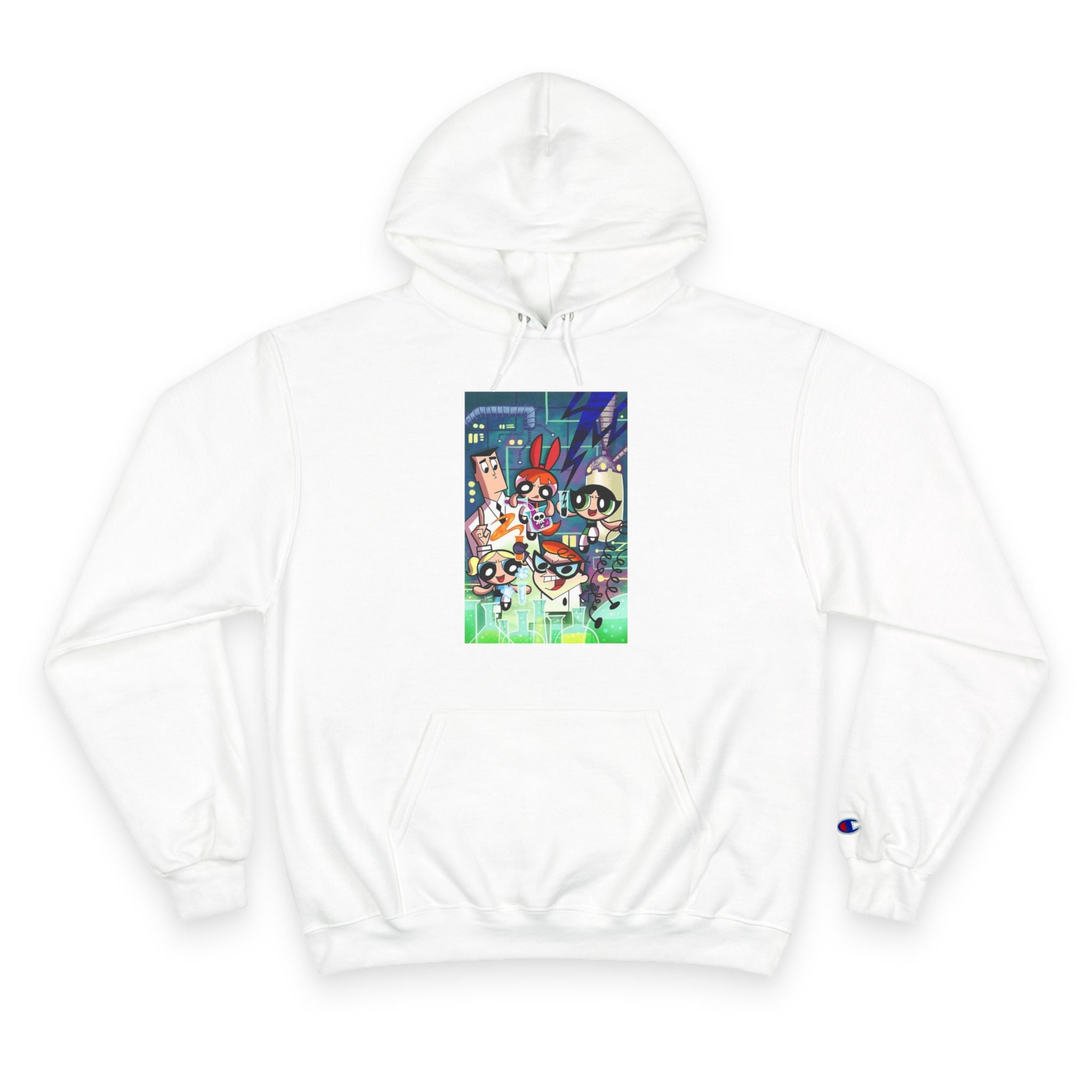 Powerpuff Girls x Dexter’s Laboratory Hoodie – Champion Collab - Millennial Era Clothing