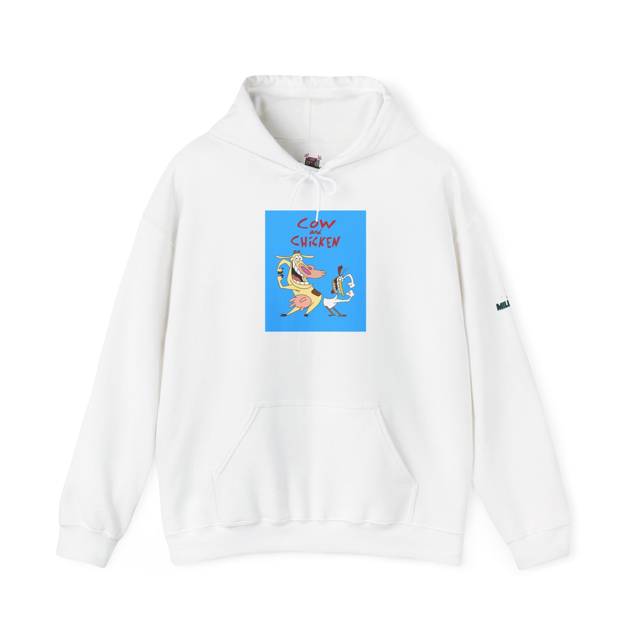 Cow and Chicken Hoodie – Nostalgic Cartoon