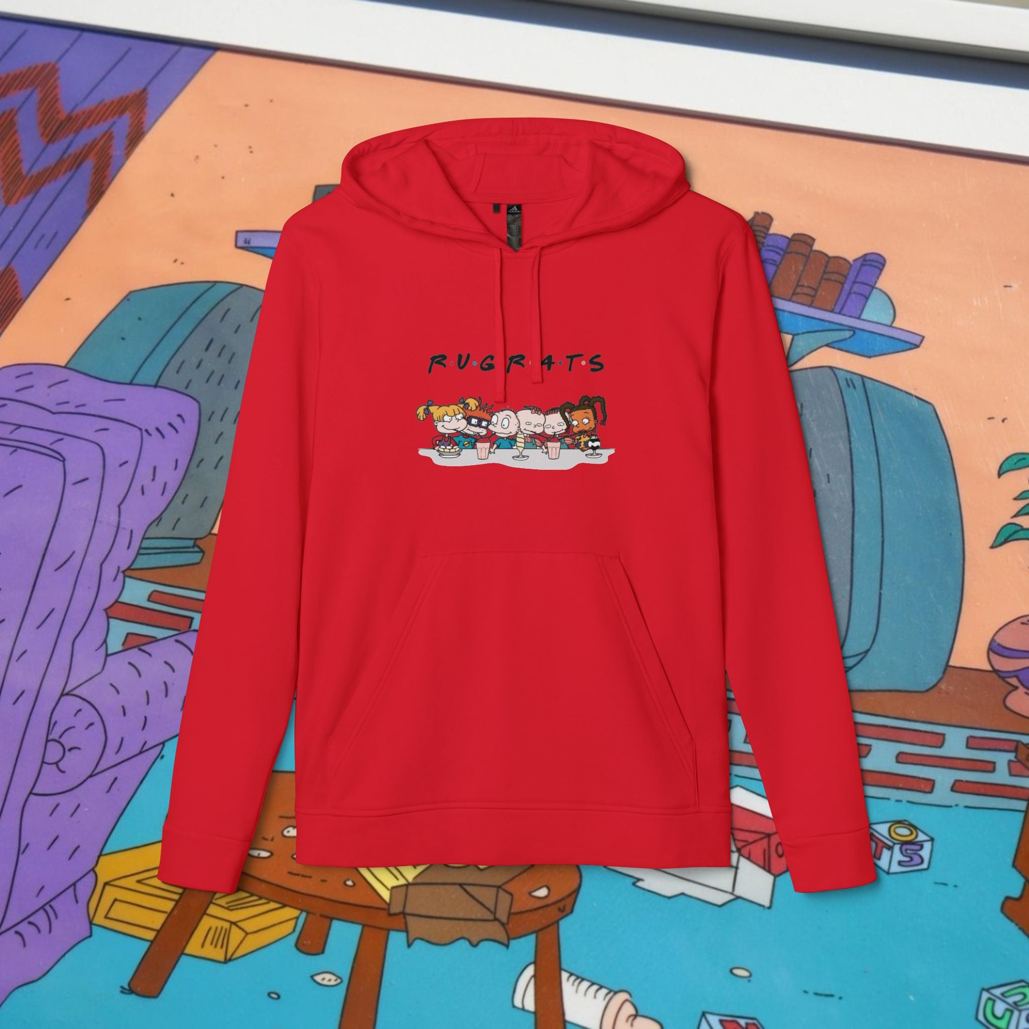 Rugrats x Friends-Inspired Hoodie – Adidas Collab - Millennial Era Clothing