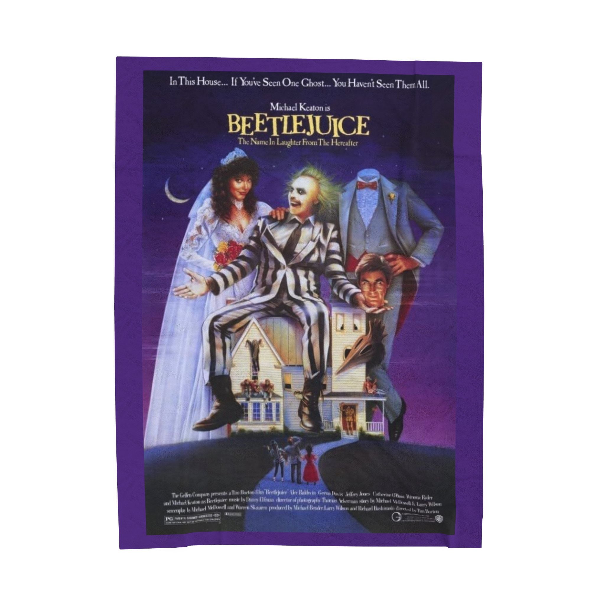Beetlejuice Plush Blanket – Spooky & Cozy 80s Movie Throw