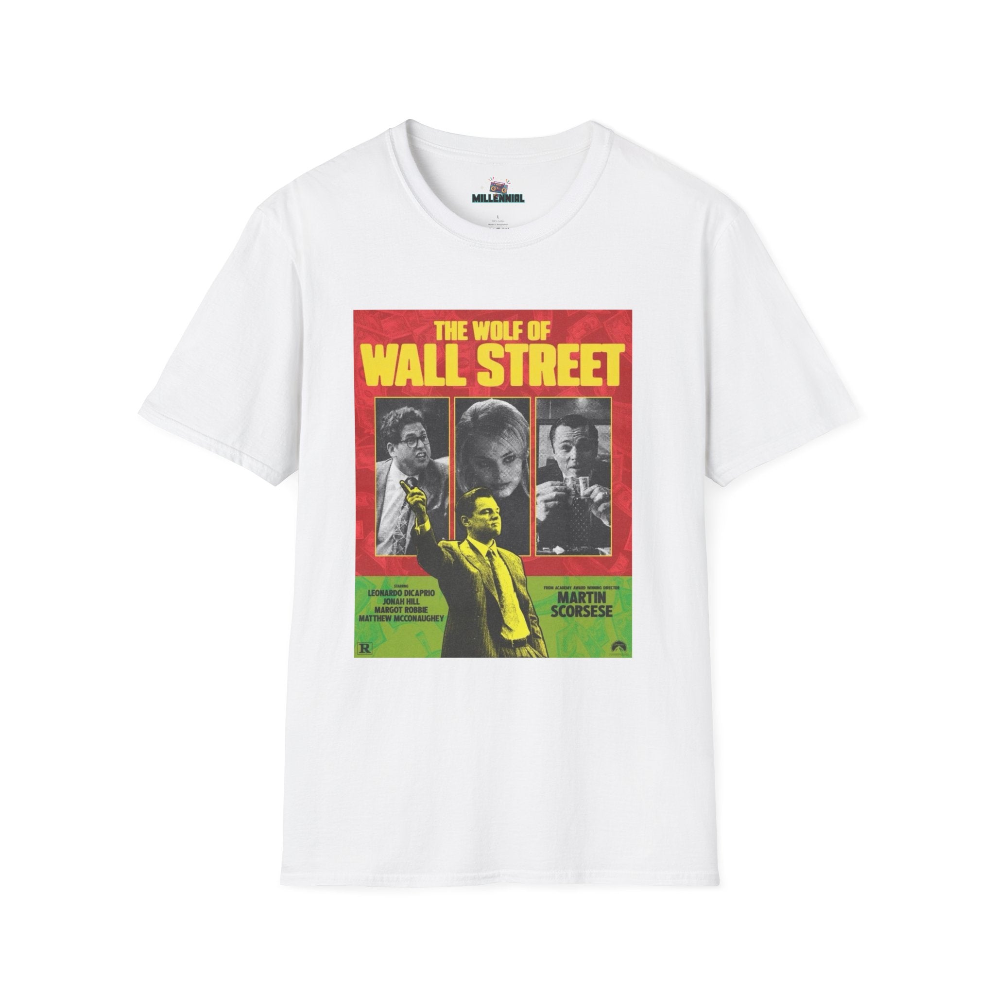 The Wolf of Wall Street T-Shirt – Bold & Iconic Movie Graphic Tee