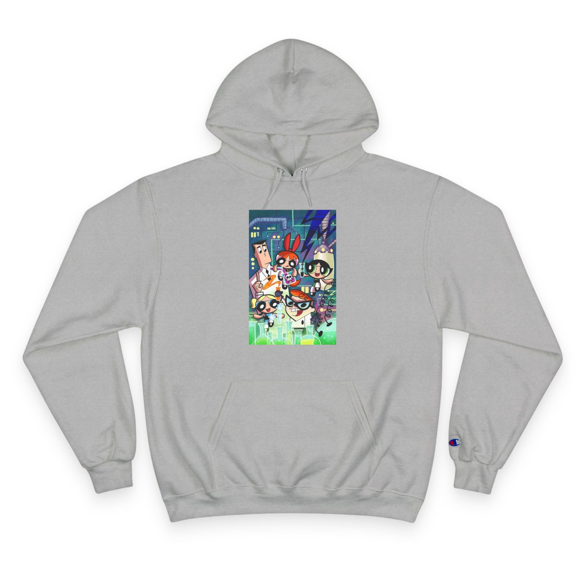 Powerpuff Girls x Dexter’s Laboratory Hoodie – Champion Collab - Millennial Era Clothing