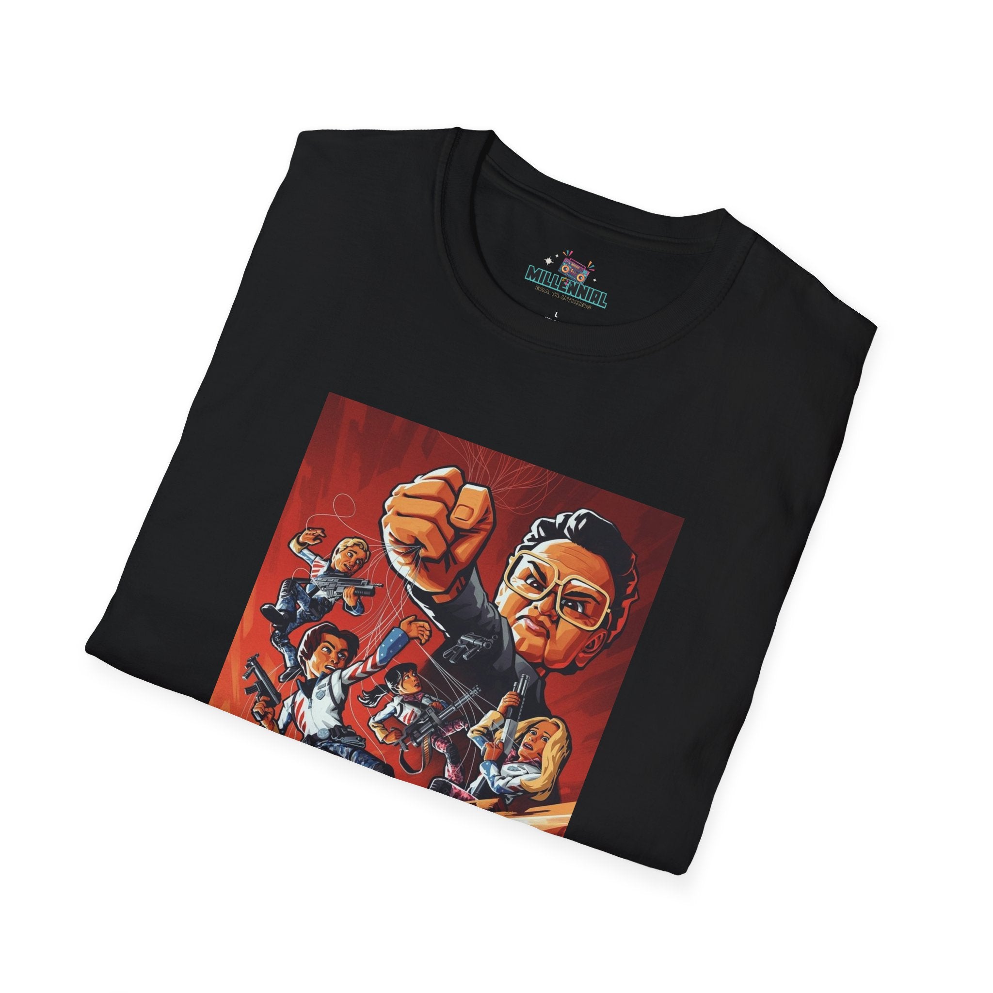 Team America Graphic T-Shirt – Bold & Nostalgic 2000s Movie Tee - Millennial Era Clothing
