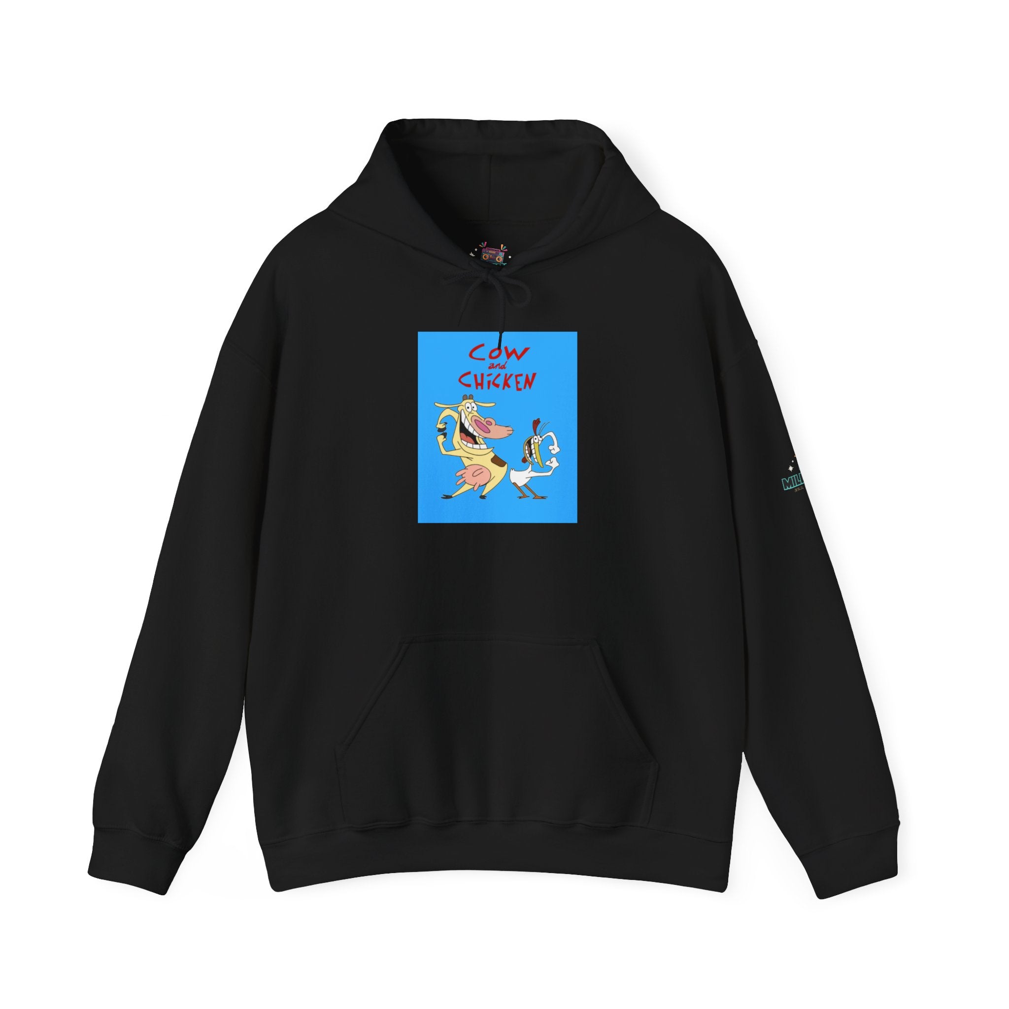 Cow and Chicken Hoodie – Nostalgic Cartoon