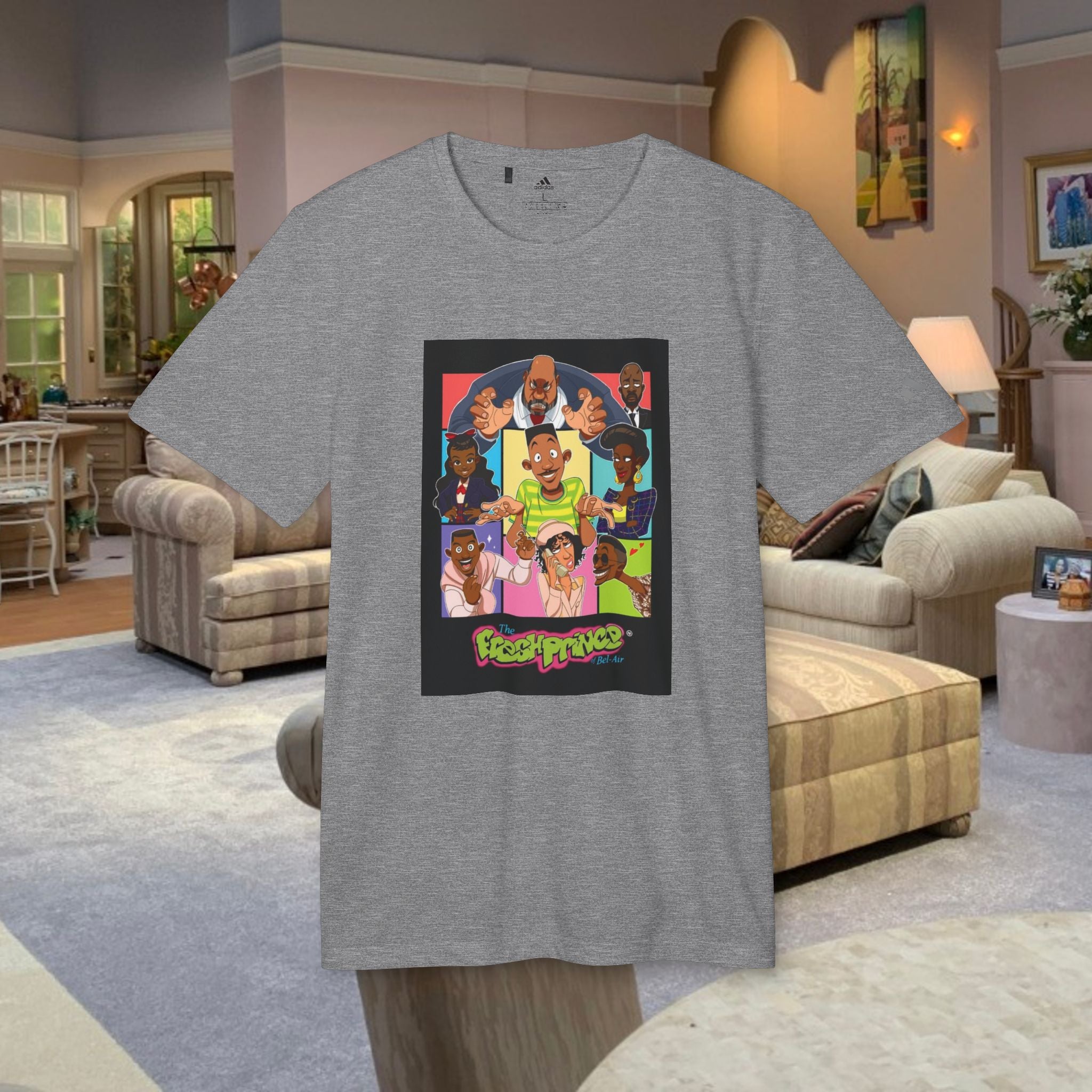 Fresh Prince of Bel-Air Graphic Tee – Adidas Collab - Millennial Era Clothing