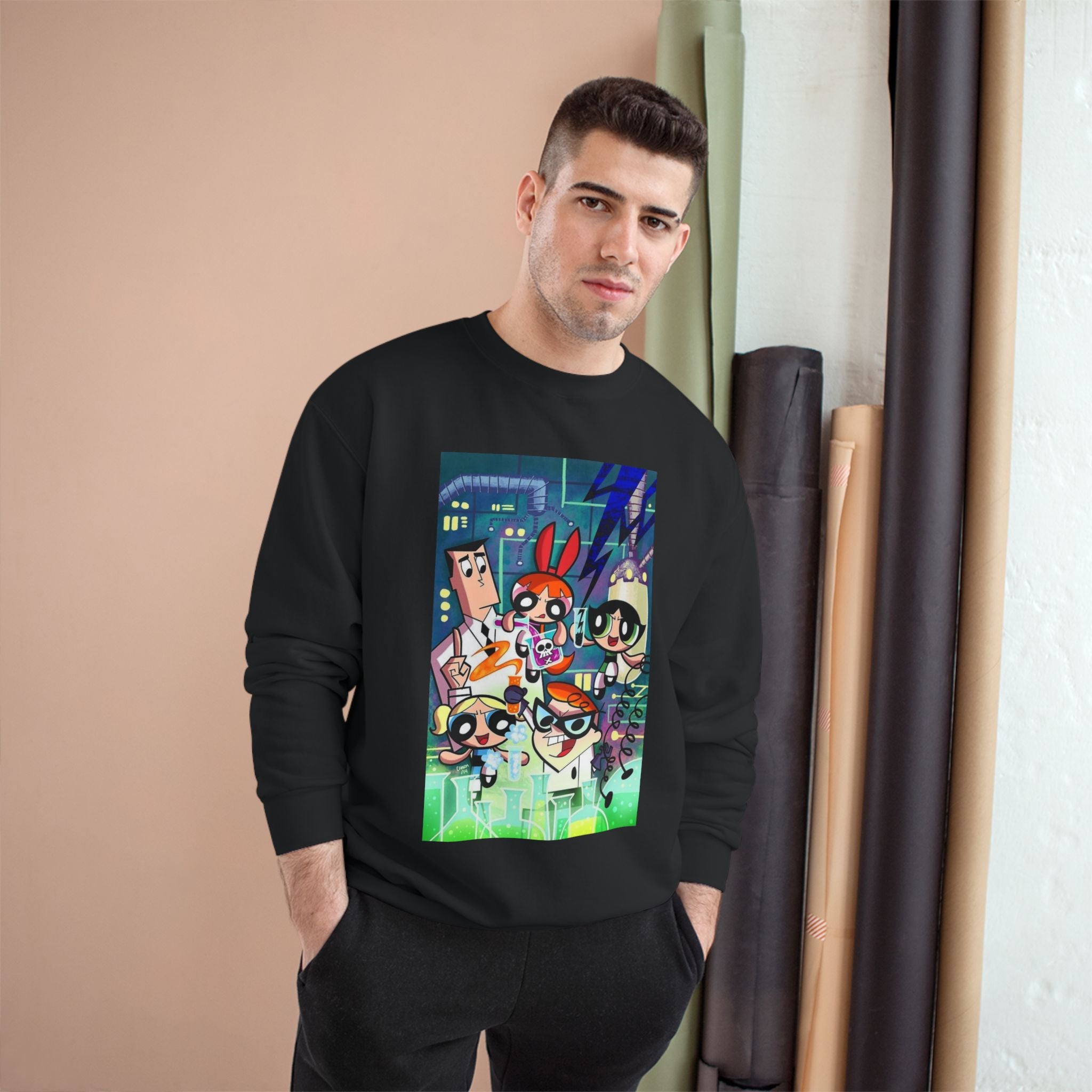 Powerpuff Girls x Dexter’s Laboratory Sweatshirt – Champion Collab - Millennial Era Clothing