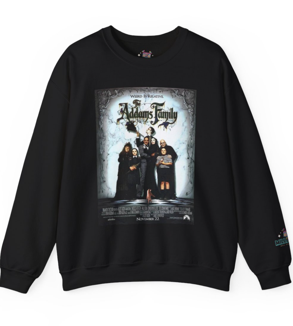 The Addams Family Movie Poster Hoodie – 90s Gothic Nostalgia